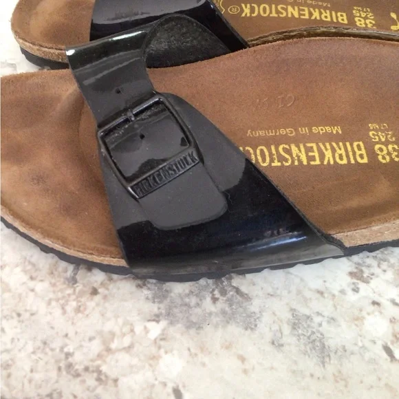 Birkenstock Sandals black patent leather size 8 - Picture 6 of 8